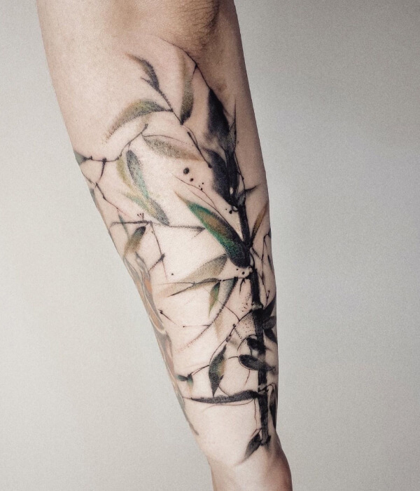 Chinese bamboo tattoo