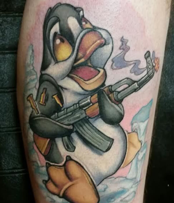 Funny AK 47 tattoo