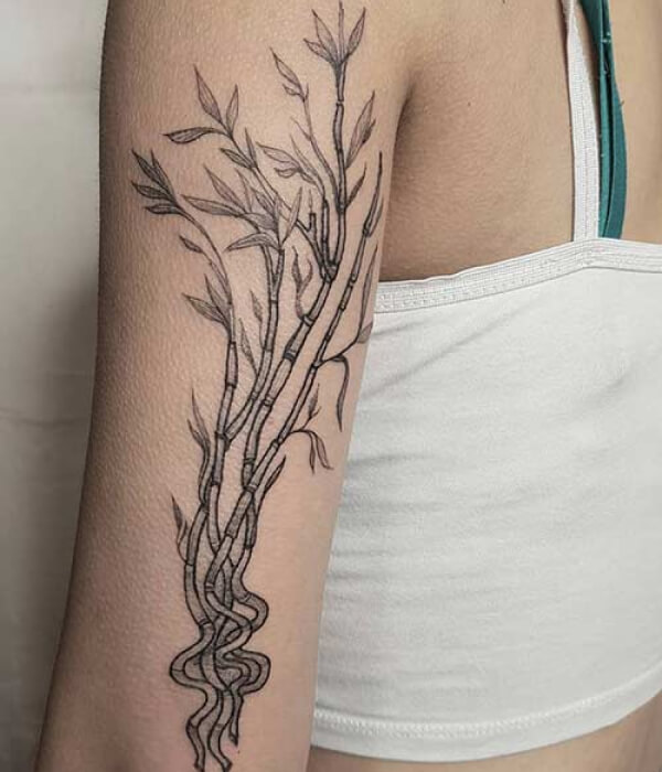 Japanese bamboo tattoo