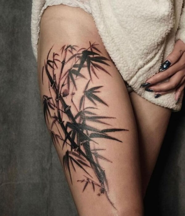 Japanese bamboo tattoo