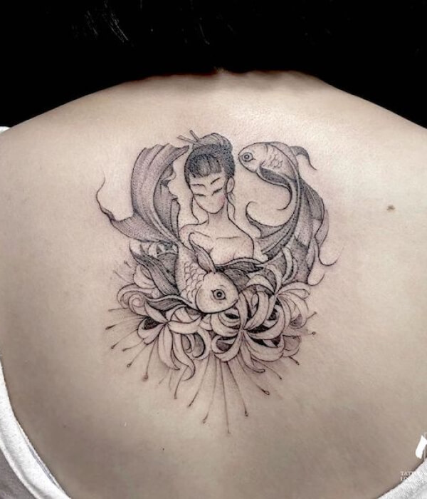 Lucky tattoo for Pisces woman