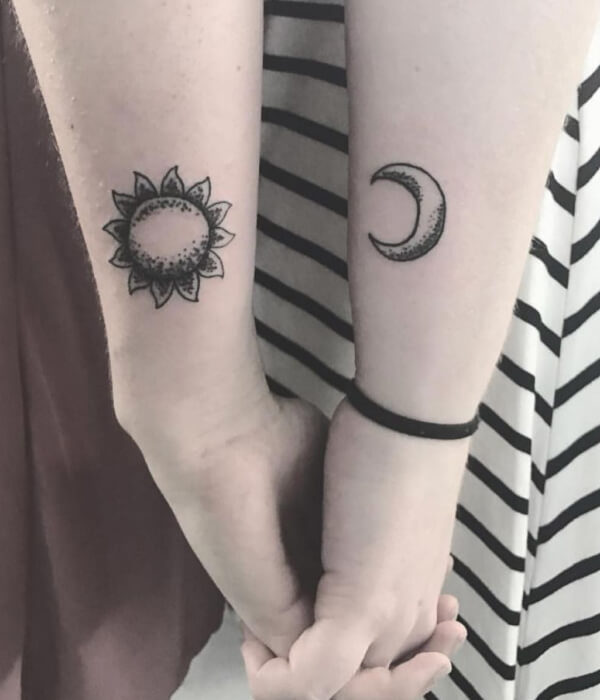 Moon sister tattoo