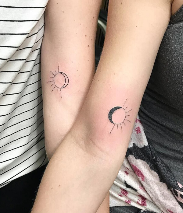 Moon sister tattoo