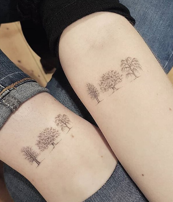 Nature sister tattoos