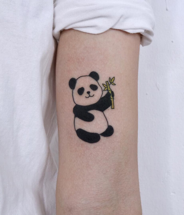 Panda bear tattoo