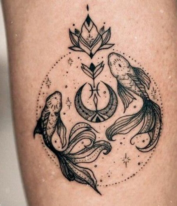 Perfect Pisces Tattoo Design & Idea for Every Single Sign
