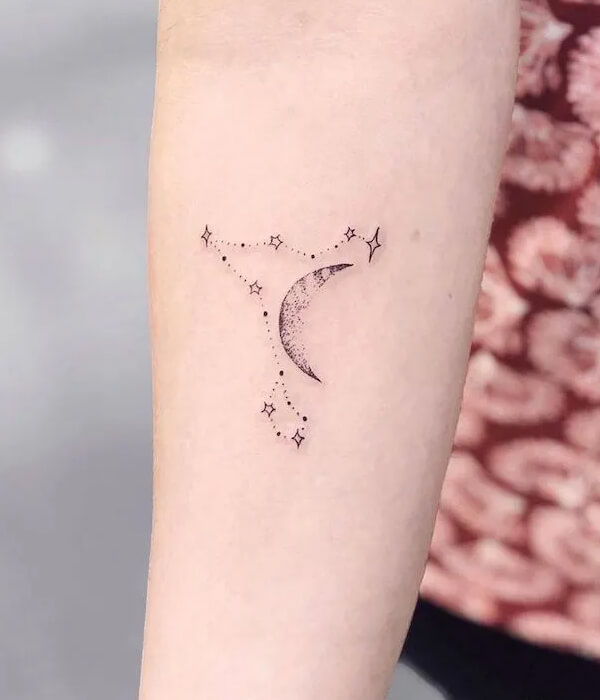 Pisces constellation tattoo