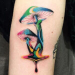 Psychedelic Mushroom Tattoo Design