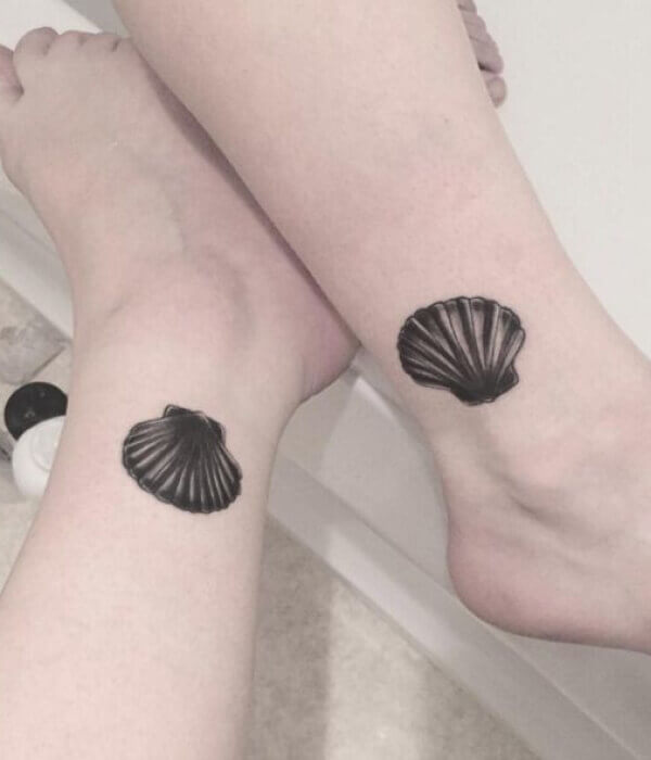 Seashell sister tattoos