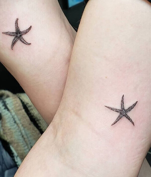 Seashell sister tattoos