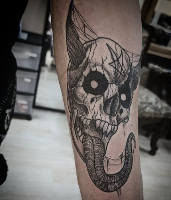 Skull devil tattoos
