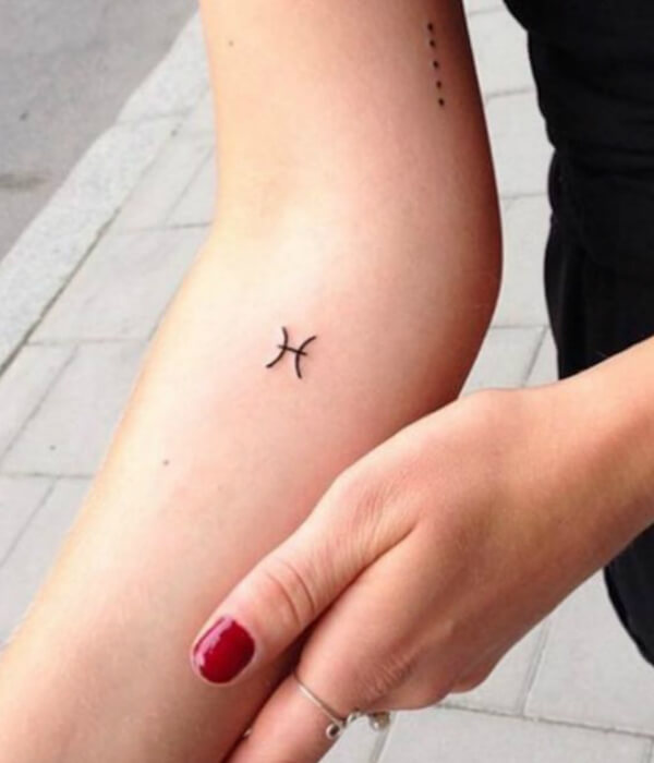 Small Pisces tattoos for females