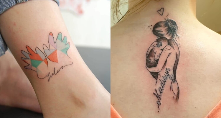 Unique baby name tattoo ideas for parents