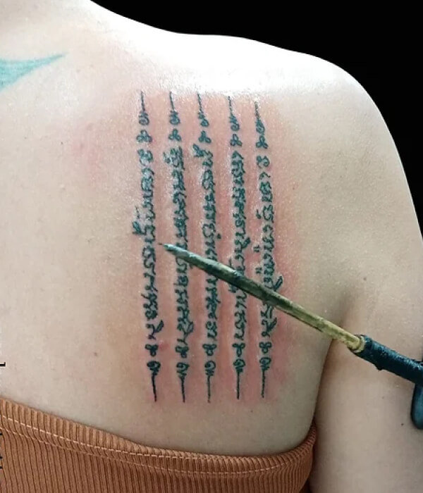 Tradition bamboo tattoo