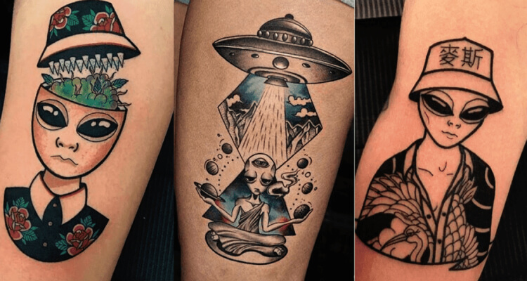 54 Awesome Alien Tattoos  Inked and Faded