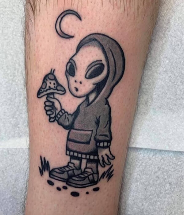 Baby alien tattoo