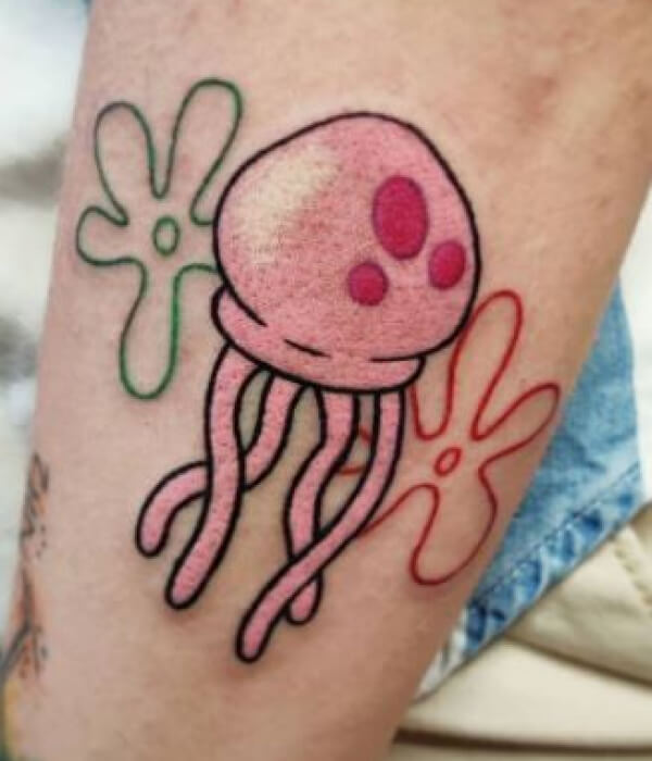 Fun jellyfish tattoo