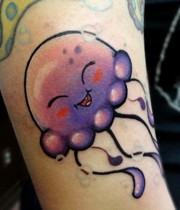 Fun jellyfish tattoo