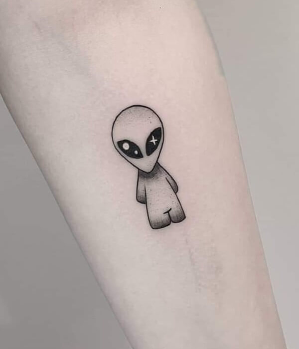 Little alien tattoo