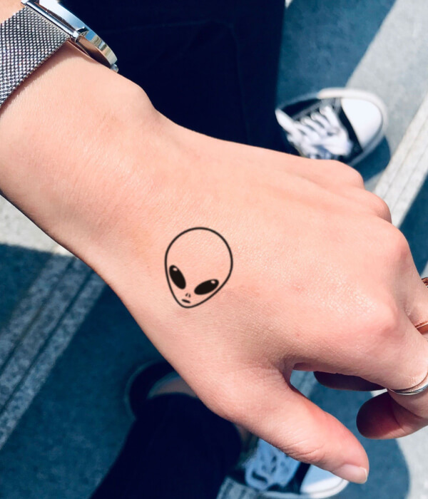 Little alien tattoo