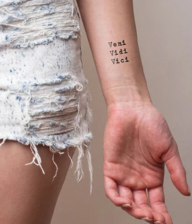 30 Veni Vidi Vici Tattoo Ideas and Designs with Meaning