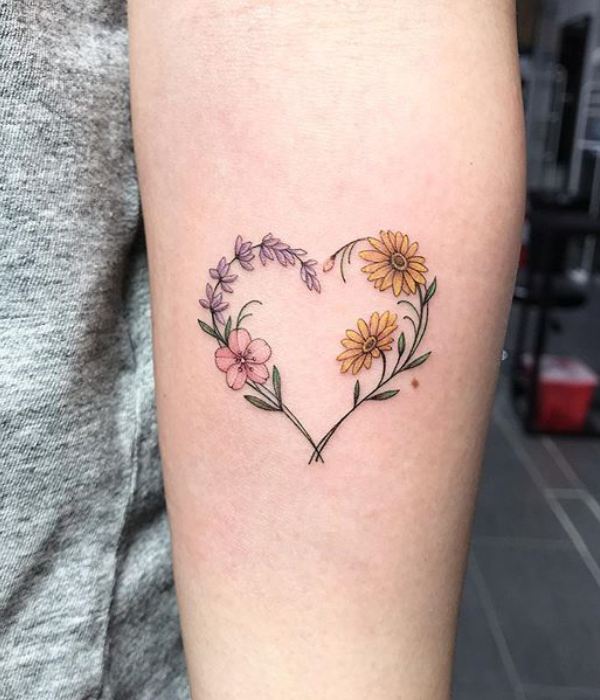 Plant with a heart tattoo