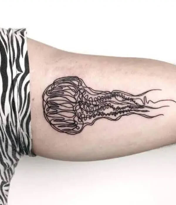 Jellyfish Tattoo Jellyfish Tattoo Flash Jellyfish Body Art - Etsy Singapore