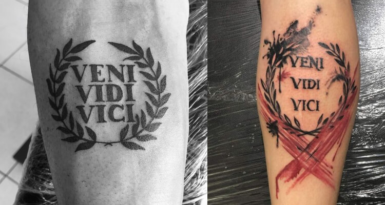 veni, vidi, vici  Phrase tattoos, Meaningful word tattoos, Beauty