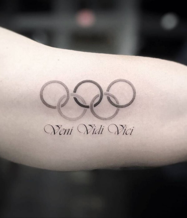 Veni Vidi Vici on the arm