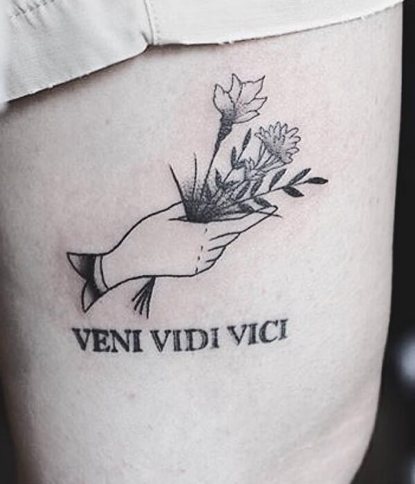 Veni Vidi Vici on the arm