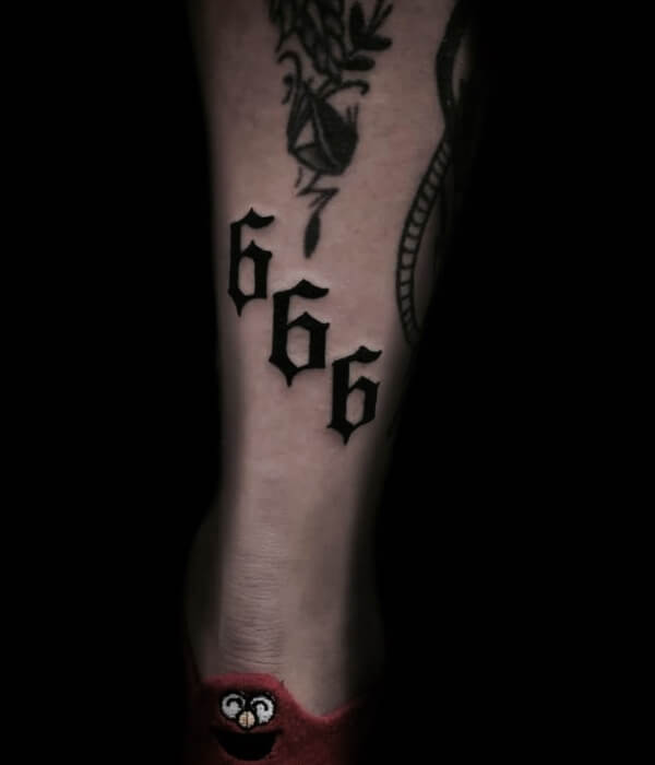 666 angel number tattoo