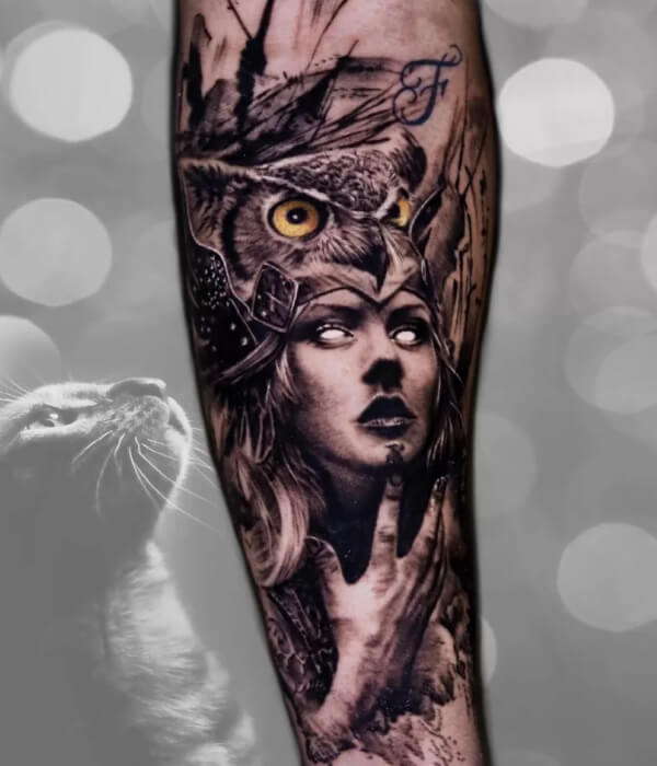 Athena tattoo