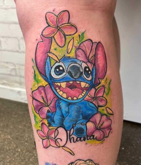 Big stitch tattoo