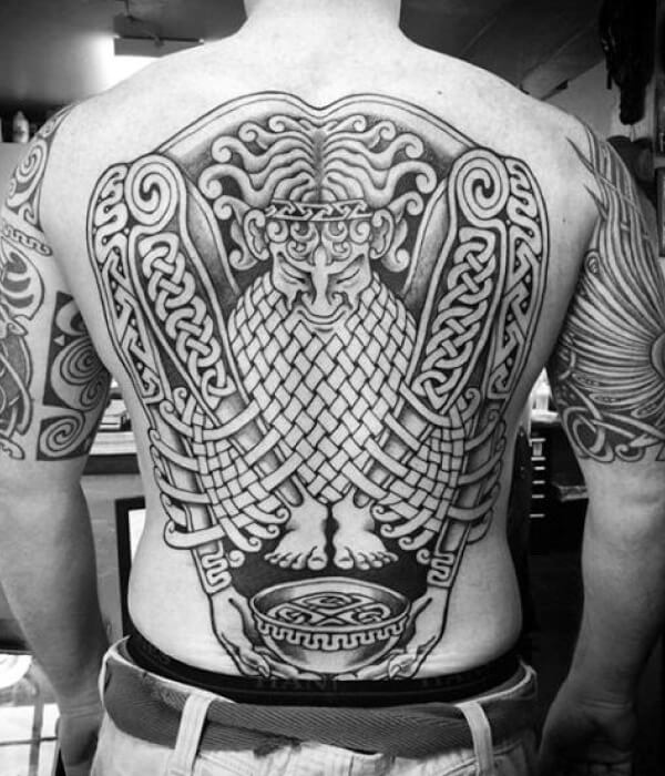 Celtic Tattoo On The Back