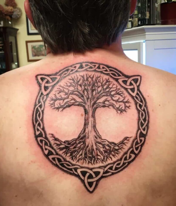 Celtic Tattoo On The Back
