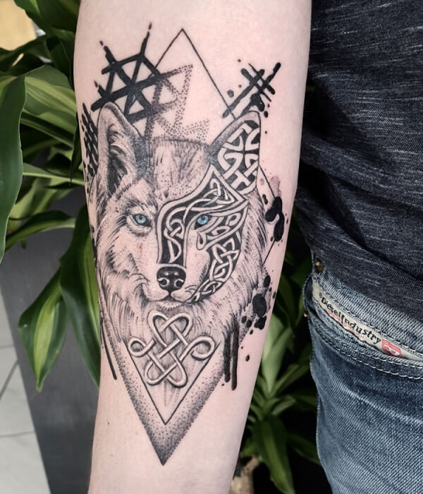 Celtic Wolf Tattoo