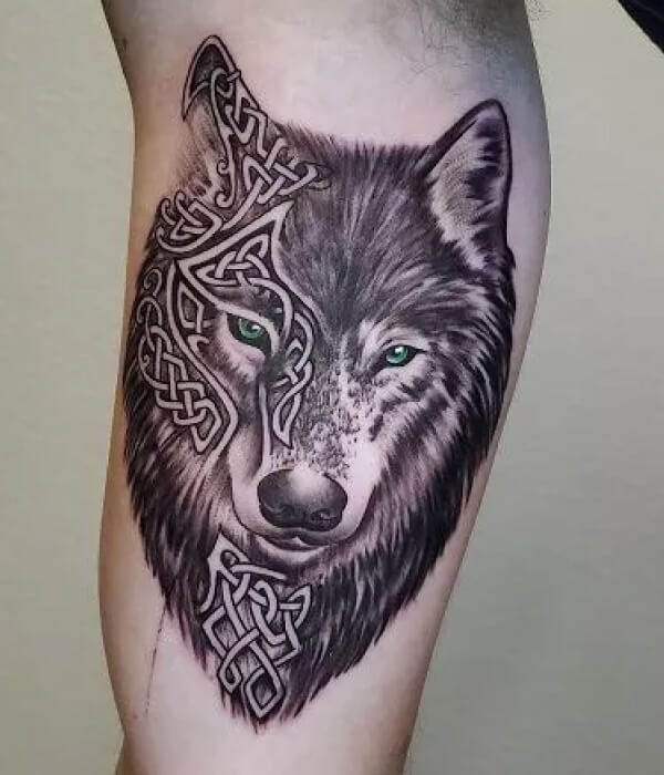 Celtic Wolf Tattoo