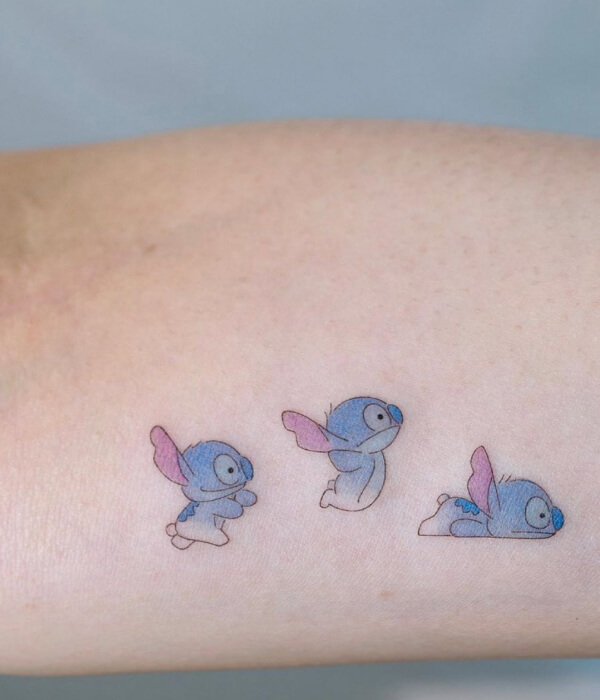 Cute stitch tattoo