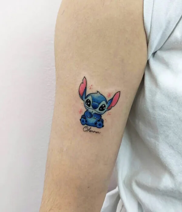 Cute stitch tattoo