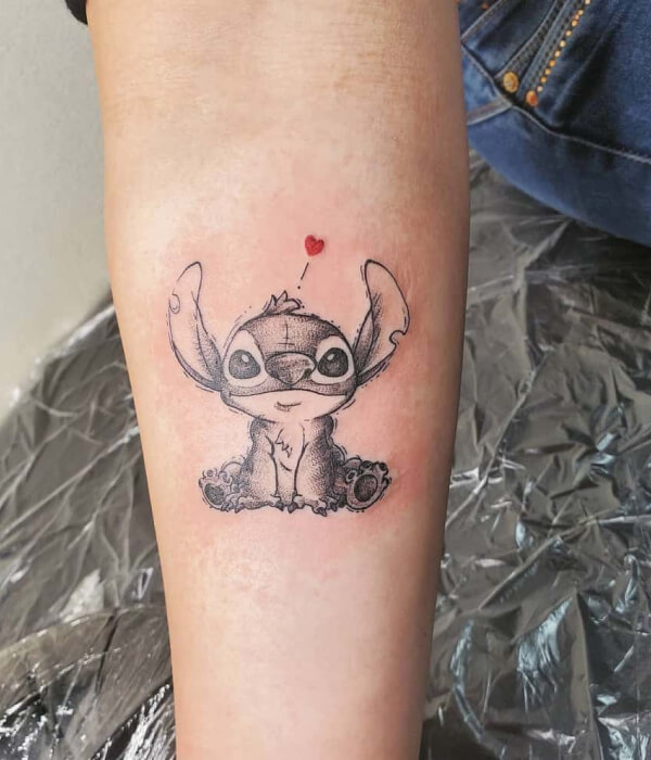 Disney stitch tattoo