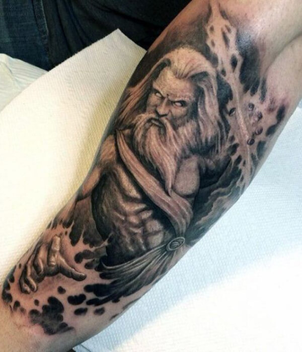 Greek god tattoo