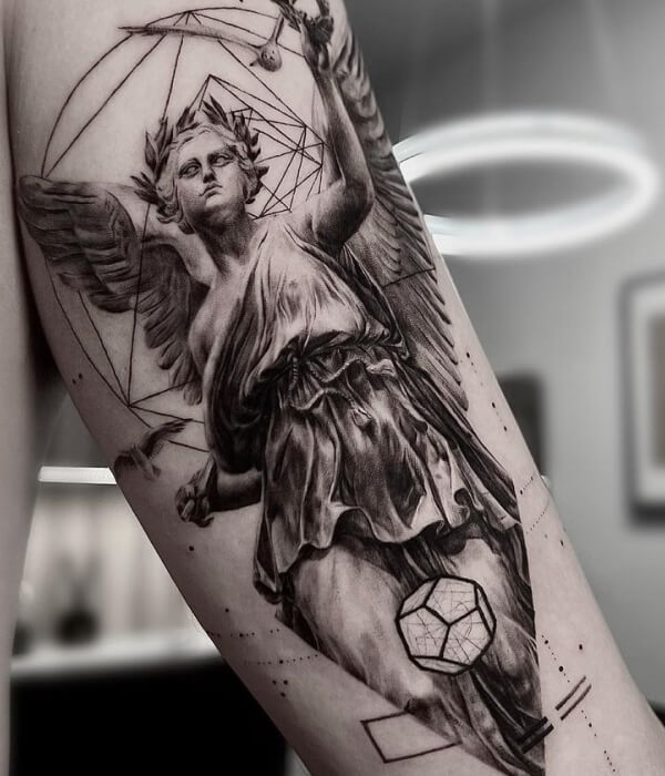 Greek god tattoo