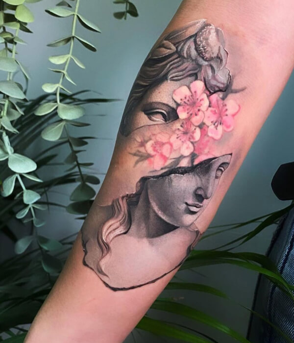 Greek tattoo for women