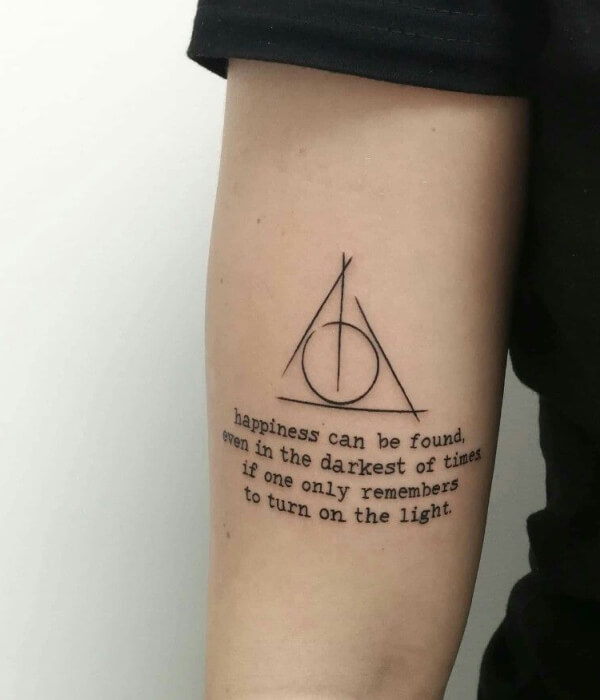 Harry Potter quotes tattoo