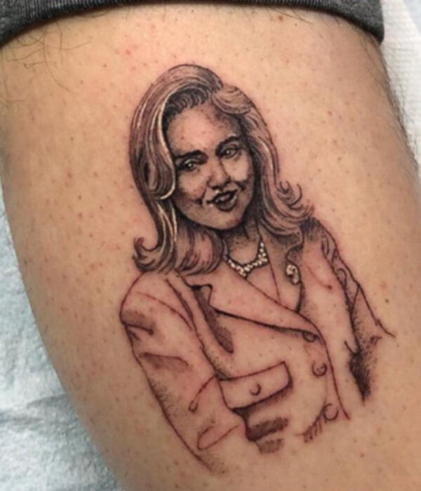 Hillary Clinton tattoo