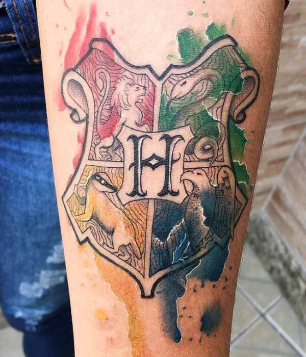 Hogwarts Crest Tattoo Idea