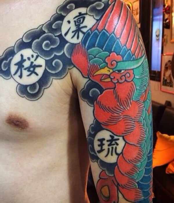 Hou-ou Tattoo, aka Japanese Phoenix Tattoo