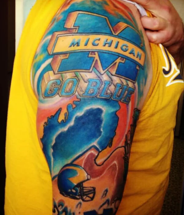 Michigan Wolverines tattoo