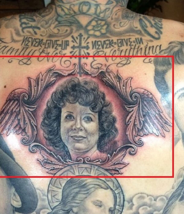 Mothers portrait tattoo