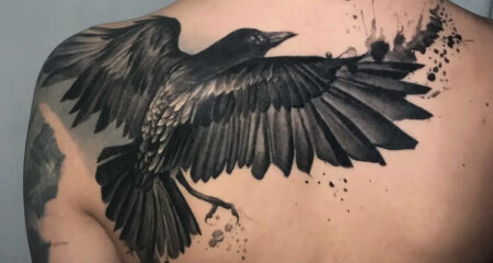 Best 40 Inspiring Raven Tattoo Designs and Ideas with Meaning